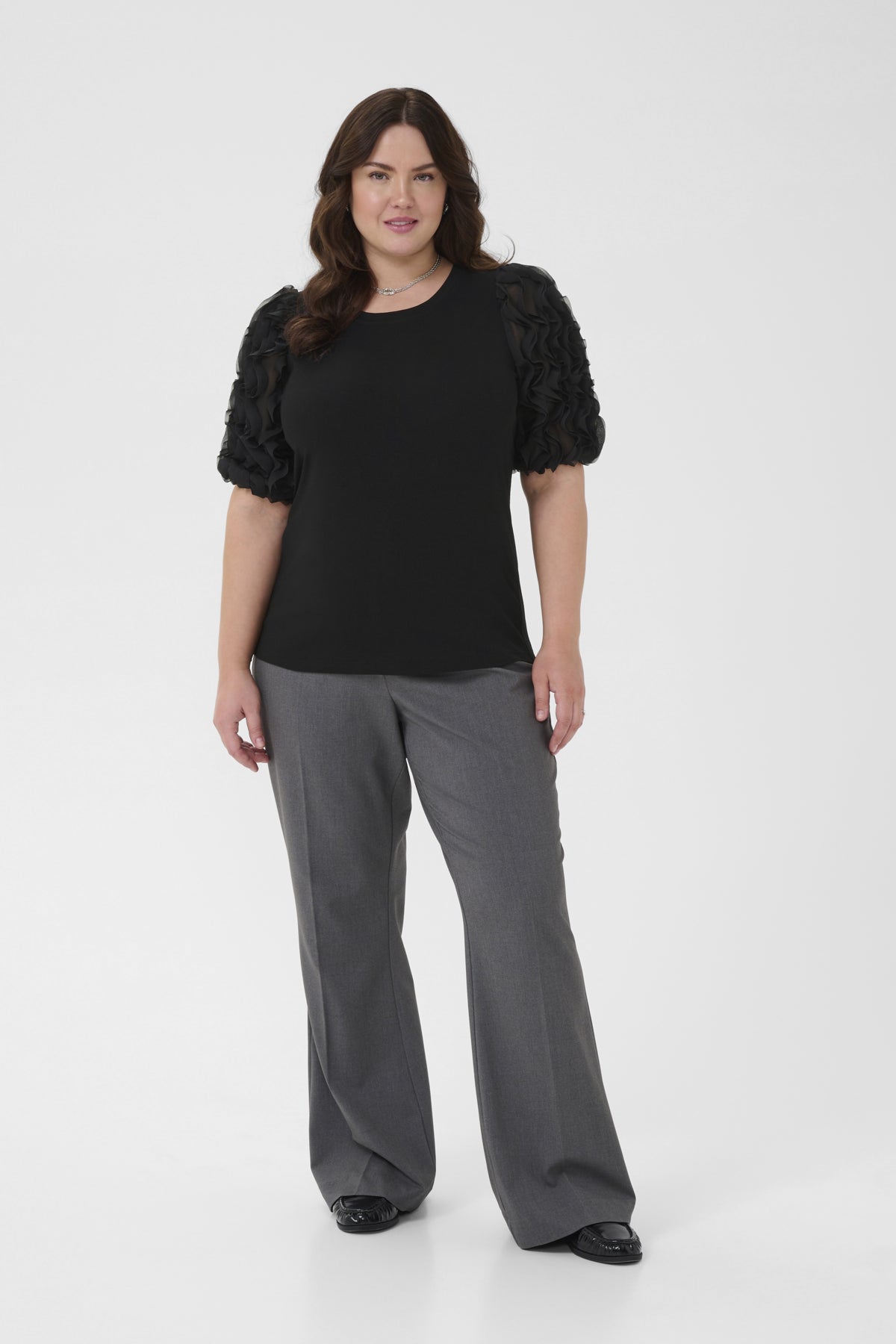 KClucinda Frill T-Shirt Black Deep - 100121 - 10583840