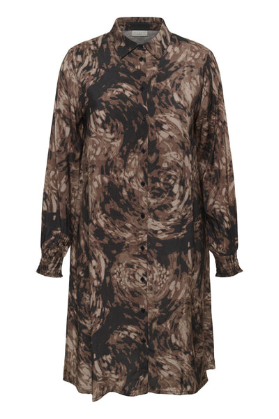 KCjamia Dress Brown Graphic Print - 108502 - 10583853 Thumbnail