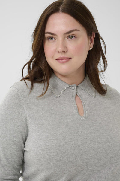 KCjanna Pullover Grey Melange - 100123 - 10583861 Thumbnail