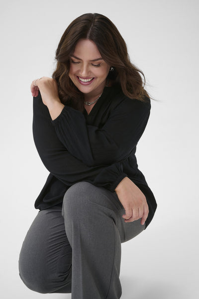 KCstina Ami Lace Blouse Black Deep - 100121 - 10583867 Thumbnail