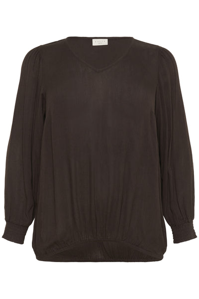 KCtina Ami Blouse Black Coffee - 191111 - 10583869 Thumbnail