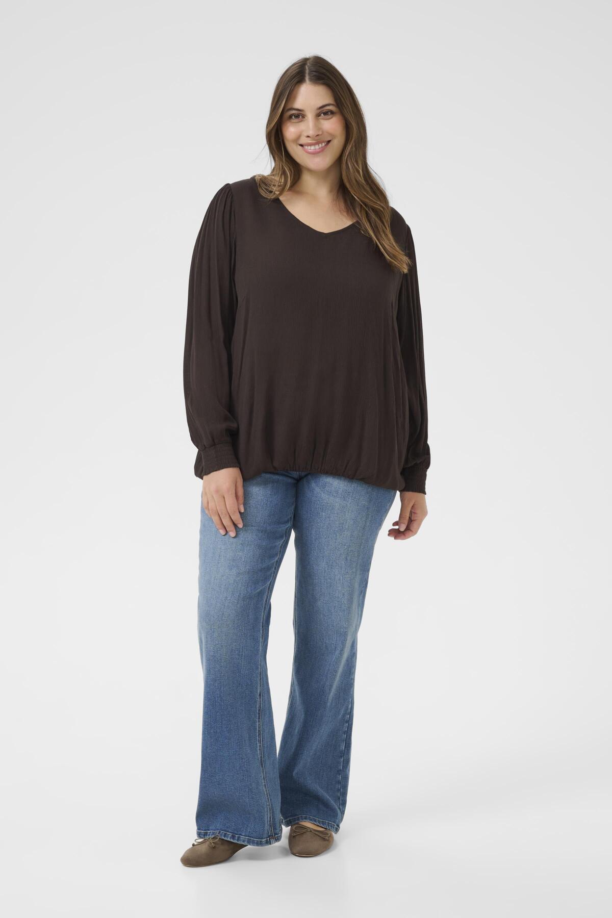 KCtina Ami Blouse Black Coffee - 191111 - 10583869