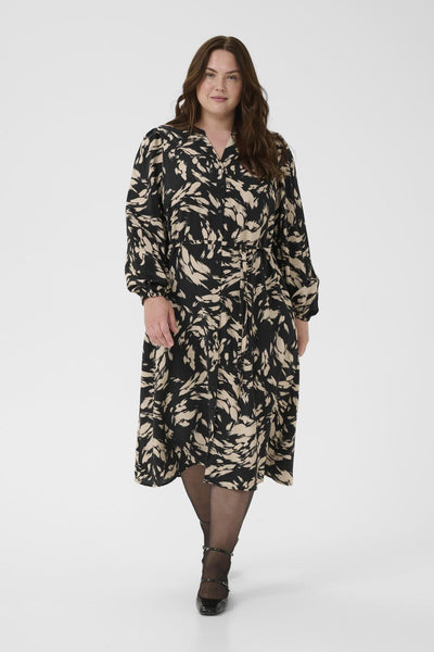 KColla Shirt Dress Black Gray Graphic - 108751 - 10583915 Thumbnail