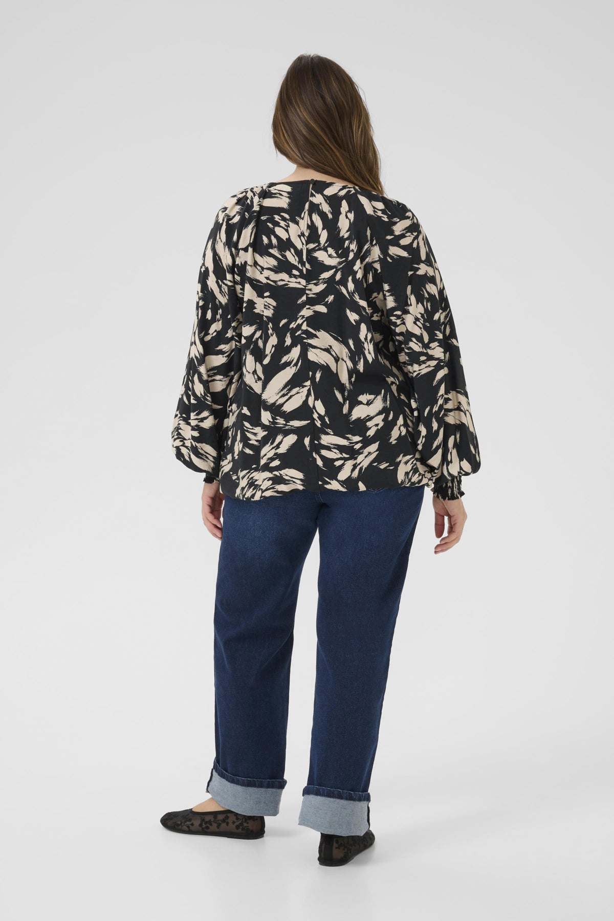 KColla Blouse Black Gray Graphic - 108751 - 10583917