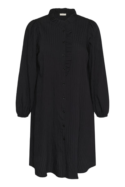 KCuma Frill Dress Black Deep - 100121 - 10583925 Thumbnail