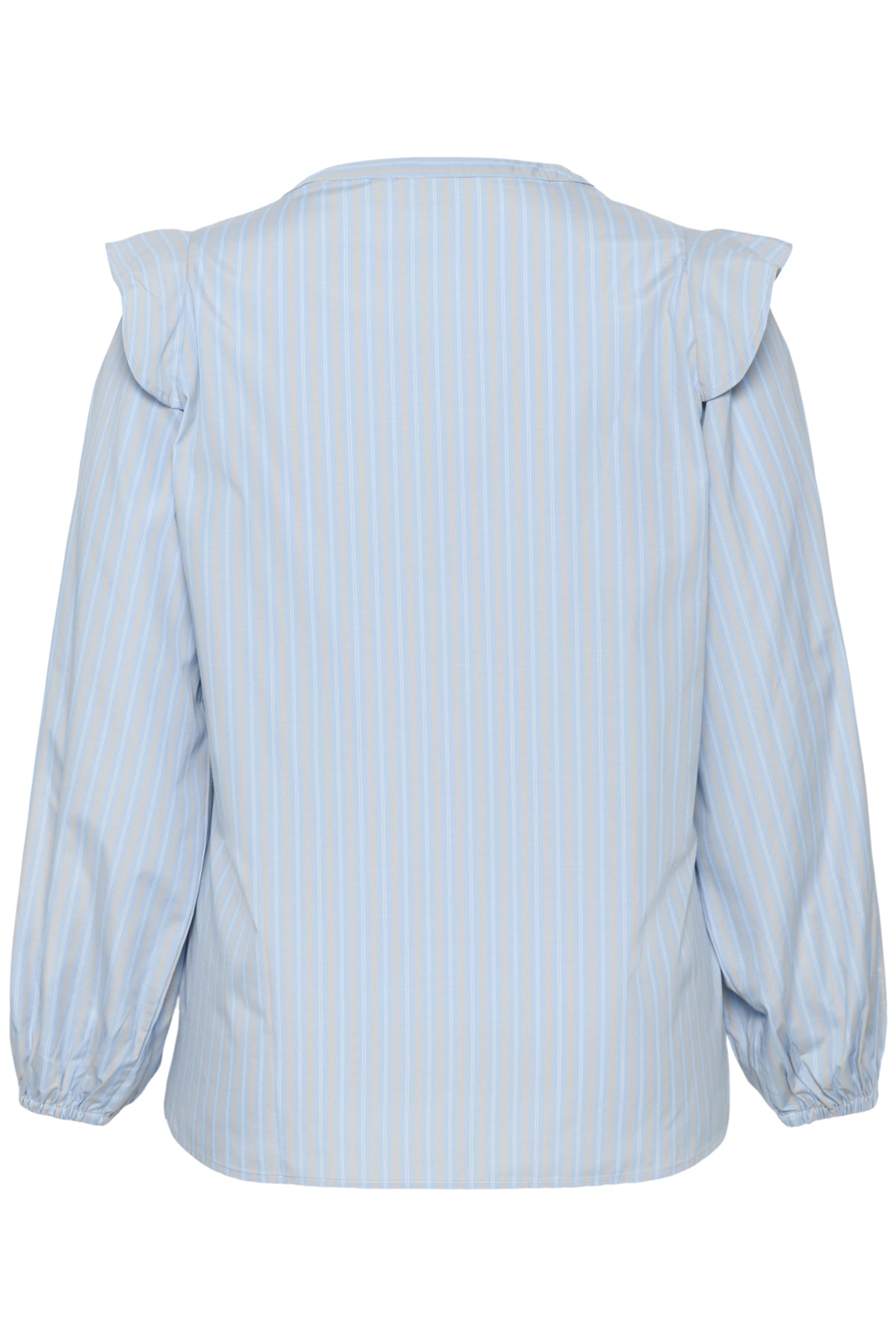 KClenia Flounce Shirt Powder Blue Stripe - 108835 - 10583926