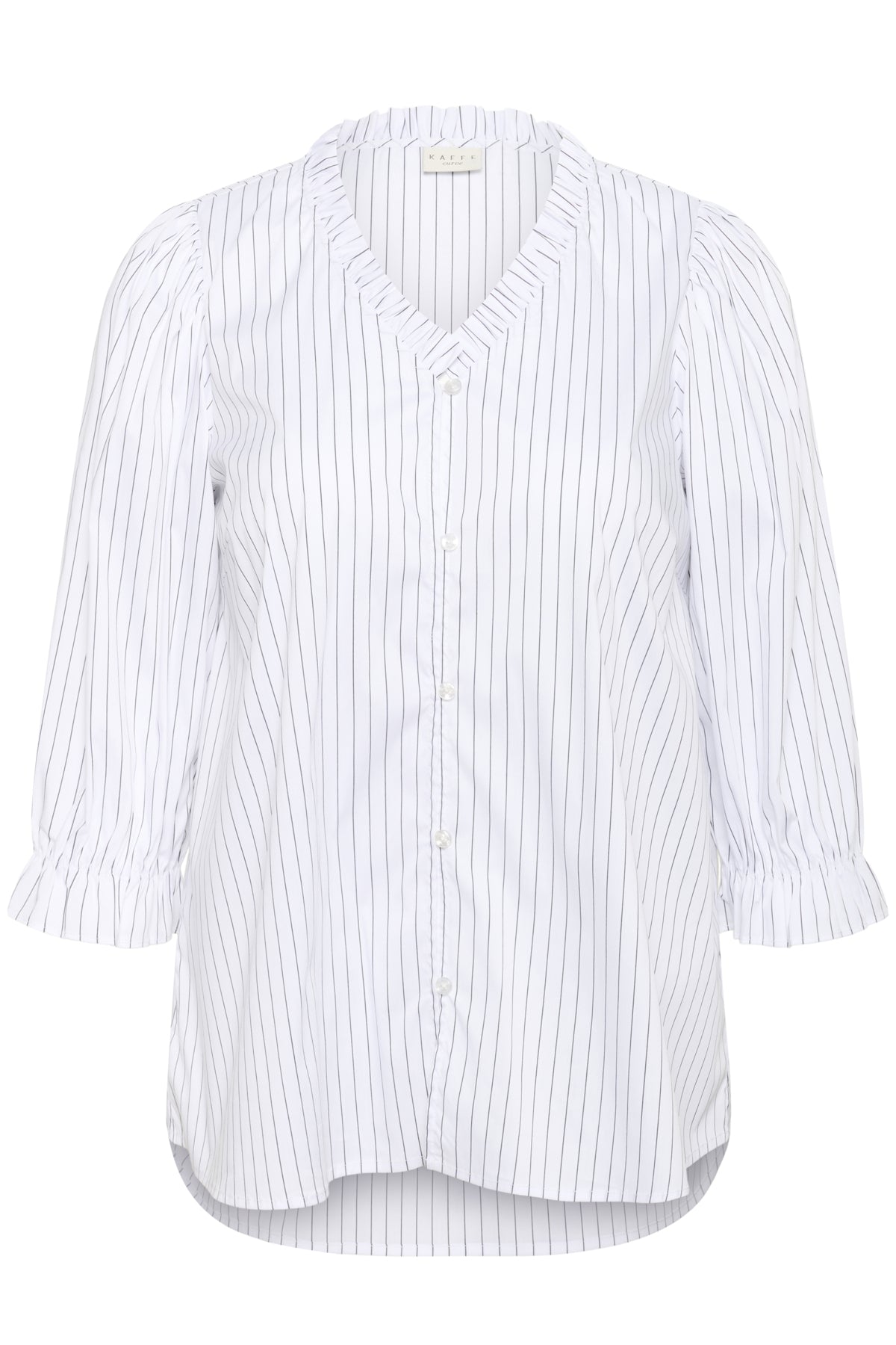 KClenia Frill Blouse Optical White Stripe - 108949 - 10583927