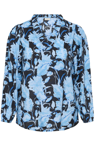KCsasja Blouse Blue Snake Flower - 108753 - 10583931 Thumbnail