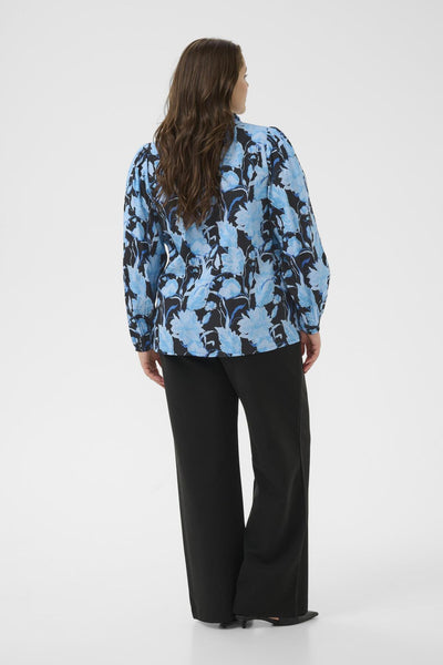 KCsasja Blouse Blue Snake Flower - 108753 - 10583931 Thumbnail