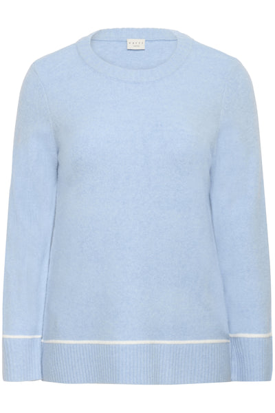 KCjina Knit Pullover Powder Blue Melange - 1442141 - 10583935 Thumbnail