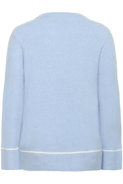 KCjina Knit Pullover Powder Blue Melange - 1442141 - 10583935 Thumbnail