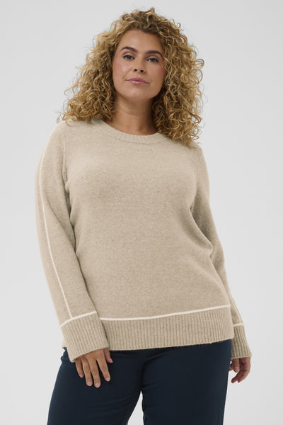 KCjina Knit Pullover Feather Gray Melange - 1513051 - 10583935 Thumbnail