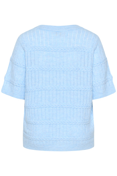 KCminia Pullover Powder Blue Melange - 1442141 - 10583952 Thumbnail