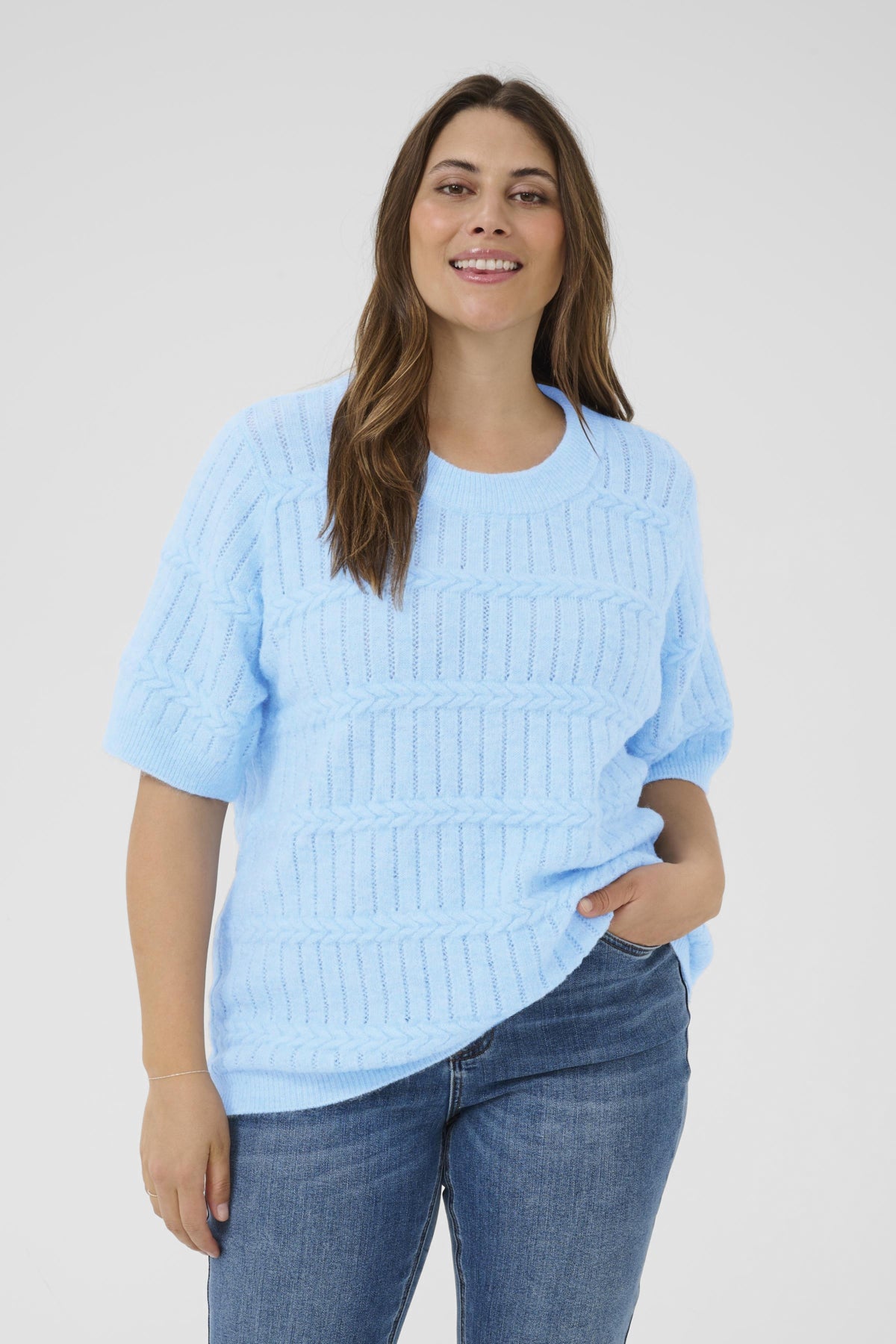 KCminia Pullover Powder Blue Melange - 1442141 - 10583952