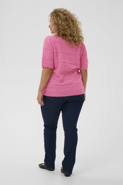 KCminia Pullover Pink Power Melange - 1621181 - 10583952 Thumbnail