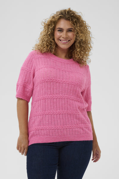 KCminia Pullover Pink Power Melange - 1621181 - 10583952 Thumbnail