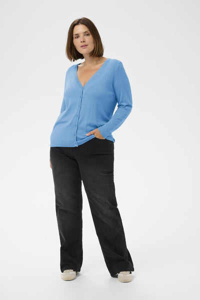 KCmaula Knit Cardigan Azure Blue - 174139 - 10583960 Thumbnail