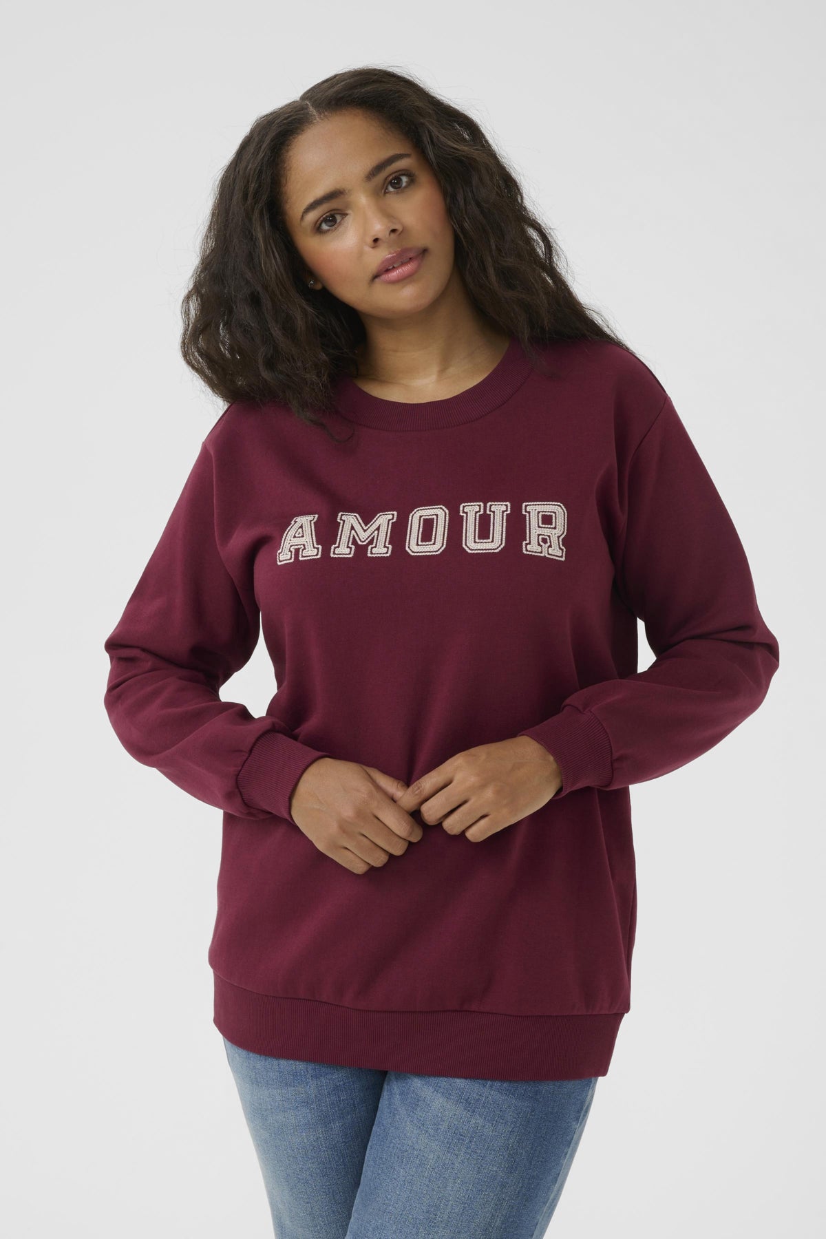 KCelinora Sweatshirt Windsor Wine/Amour Embd. - 10583972
