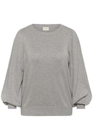 KCloni Pointell Pullover Grey Melange - 10583982