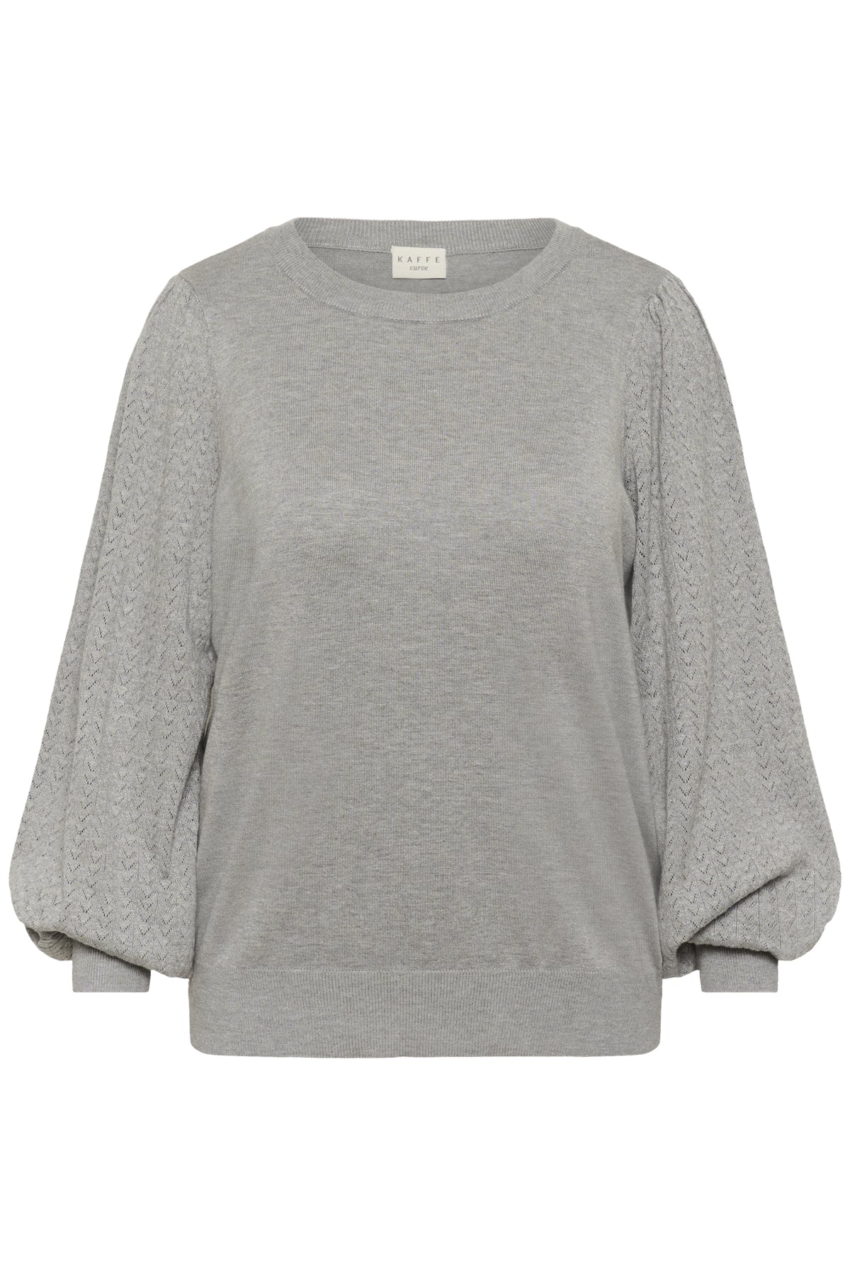 KCloni Pointell Pullover Grey Melange - 10583982
