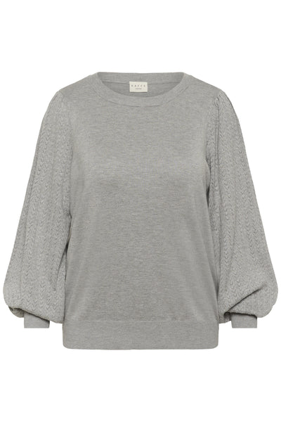 KCloni Pointell Pullover Grey Melange - 10583982 Thumbnail