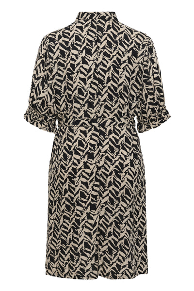 KCdena Dress Black/Feather Grey Lines - 10583991 Thumbnail