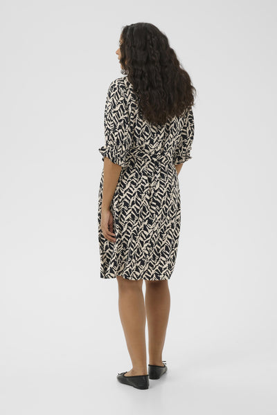 KCdena Dress Black/Feather Grey Lines - 10583991 Thumbnail