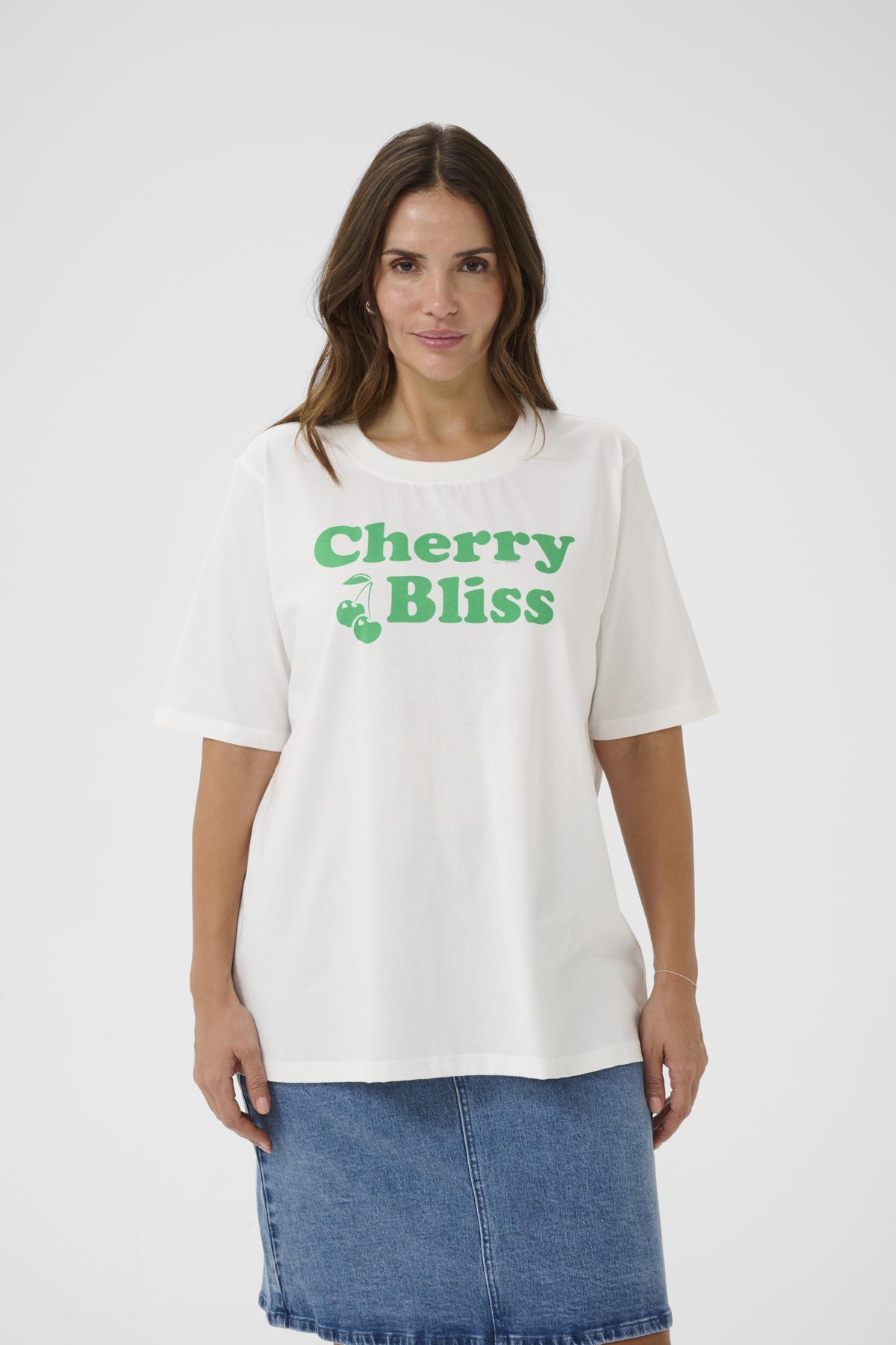 KCchari T-Shirt Chalk - 110602 - 10584008