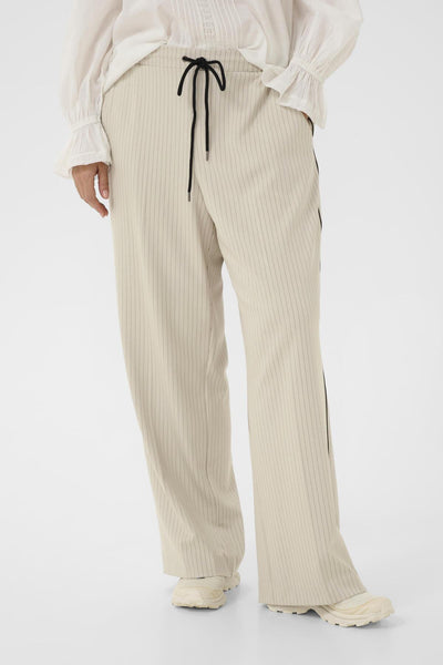 KCsirana Pants Beige melange / Black stripe - - 10584022 Thumbnail
