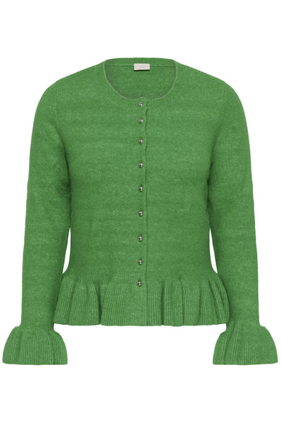 KCemmi Frill Cardigan Bright Green Melange - 1555341 - 10584024 Thumbnail