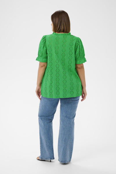 KCdina Blouse Bright Green - 155534 - 10584026 Thumbnail