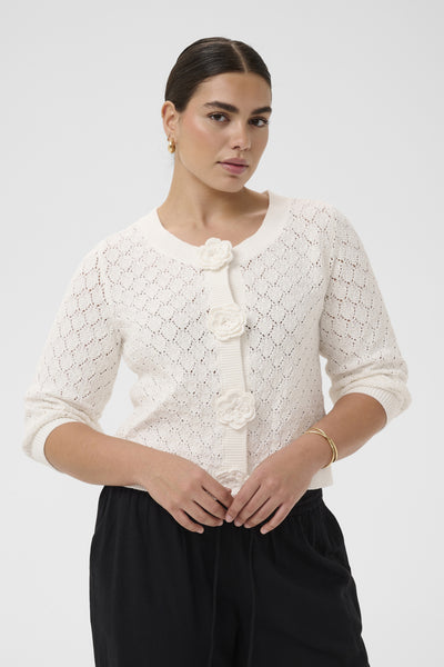 KCkathrina Knit Cardigan Chalk - 110602 - 10584036 Thumbnail