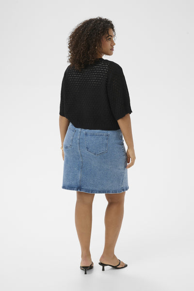 KCvaleri Denim Skirt Blue Washed Denim - 100166 - 10584054 Thumbnail