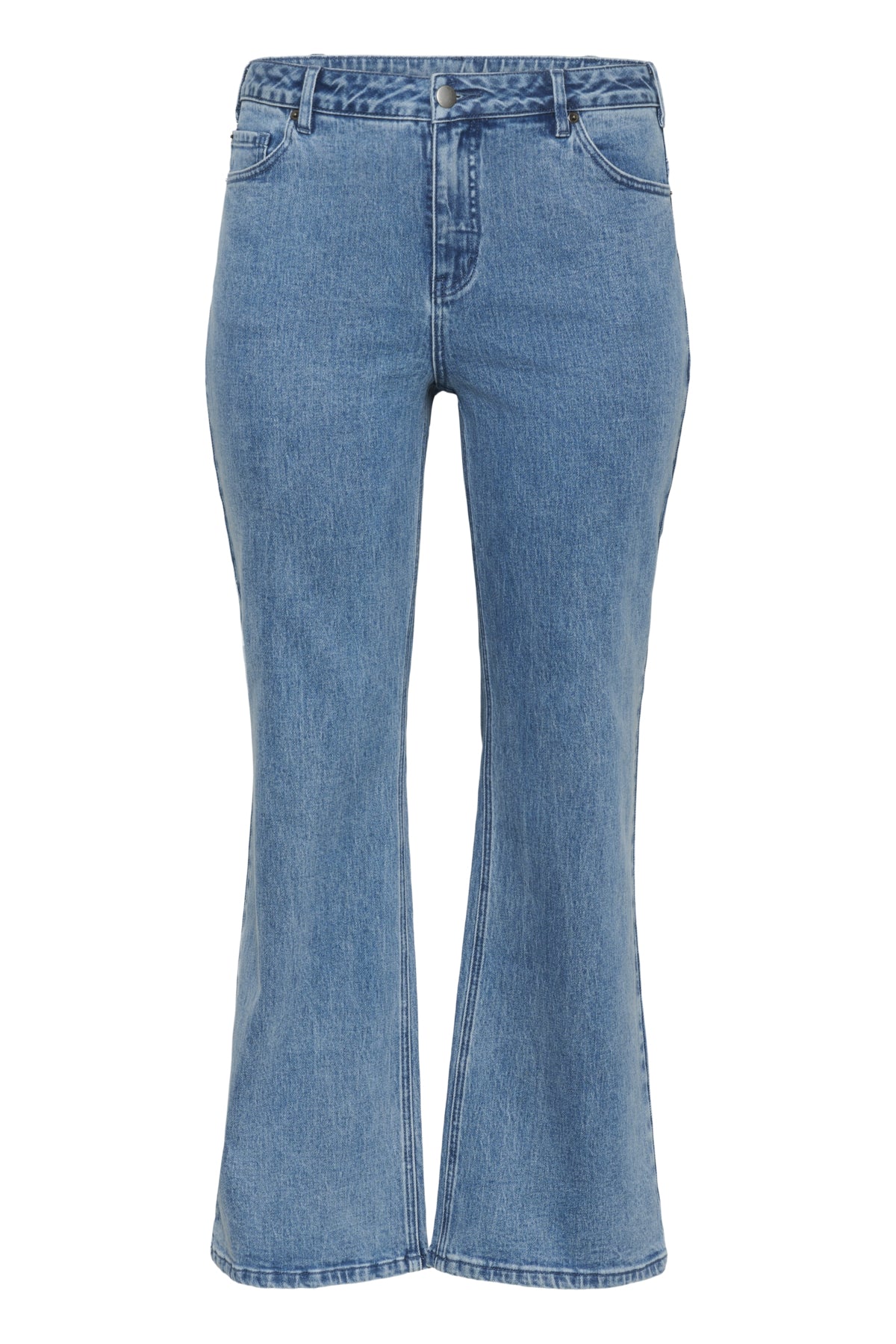 KCflora Flared Full Lenght Jea Blue Washed Denim - 100166 - 10584056