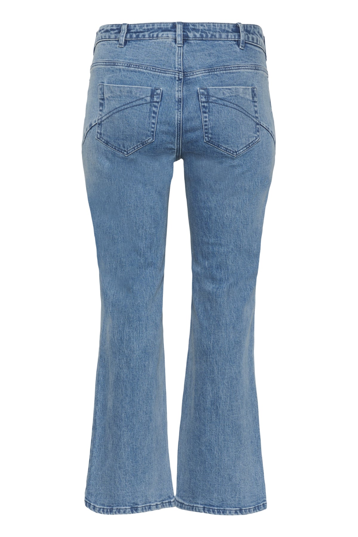 KCflora Flared Full Lenght Jea Blue Washed Denim - 100166 - 10584056