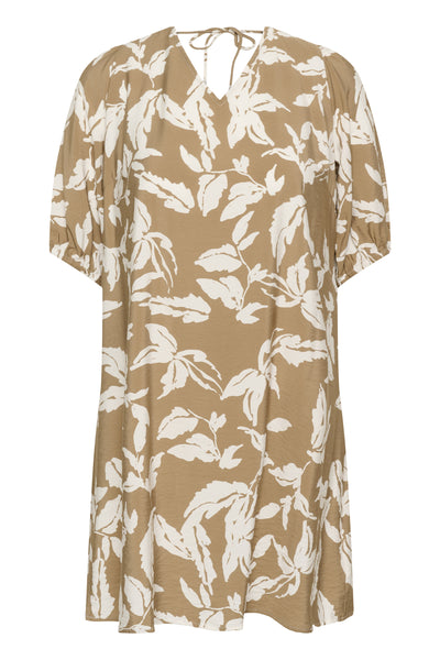 KCmarla Dress Oak Chalk Leafs - 109010 - 10584071 Thumbnail