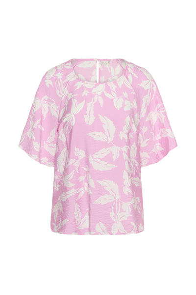 KCmarla Blouse Pink Frosting Chalk Leafs - 10 - 10584073 Thumbnail