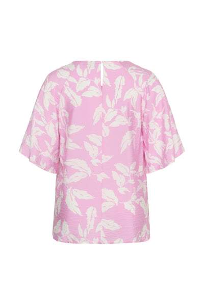 KCmarla Blouse Pink Frosting Chalk Leafs - 10 - 10584073 Thumbnail