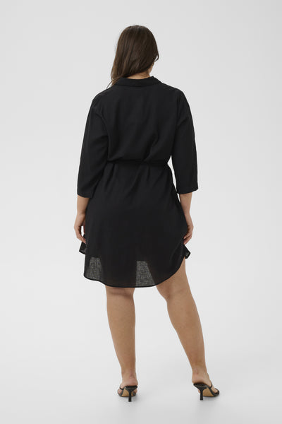KCmille Short Shirt Dress Black Deep - 100121 - 10584077 Thumbnail
