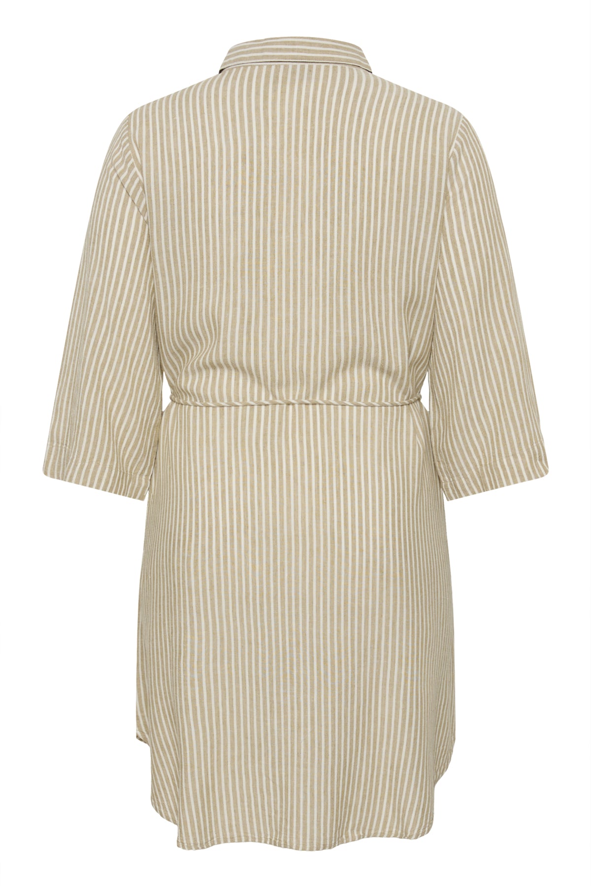 KCmille Short Shirt Dress Chinchilla/Chalk Stripe - 1054 - 10584077