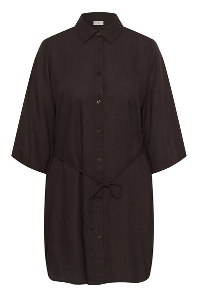 KCmille Short Shirt Dress Black Coffee - 191111 - 10584077 Thumbnail
