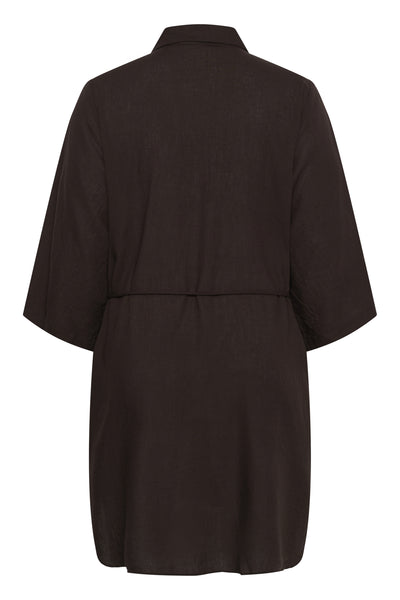 KCmille Short Shirt Dress Black Coffee - 191111 - 10584077 Thumbnail