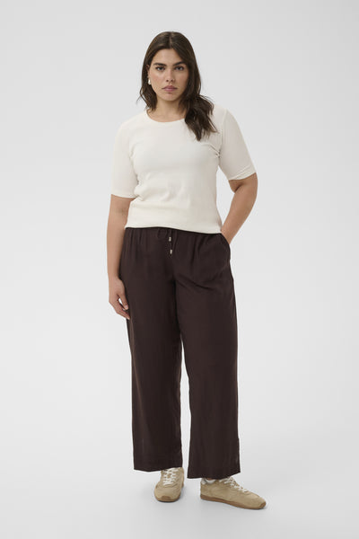 KCmille Wide Pants Black Coffee - 191111 - 10584078 Thumbnail