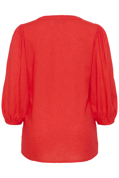 KCmille Blouse Poppy Red - 171664 - 10584079 Thumbnail
