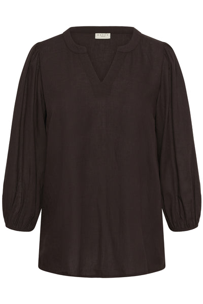 KCmille Blouse Black Coffee - 191111 - 10584079 Thumbnail