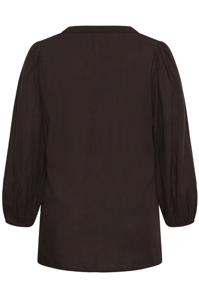 KCmille Blouse Black Coffee - 191111 - 10584079 Thumbnail