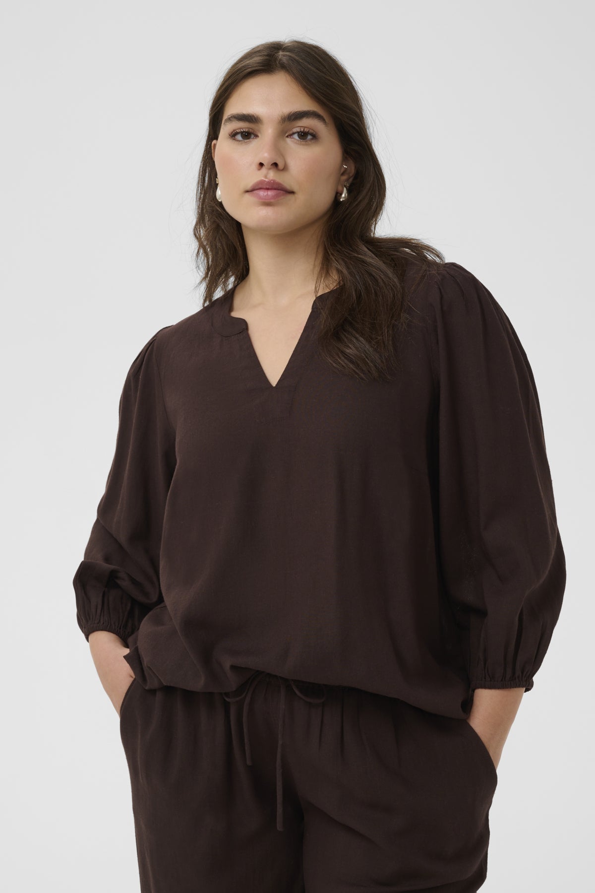 KCmille Blouse Black Coffee - 191111 - 10584079