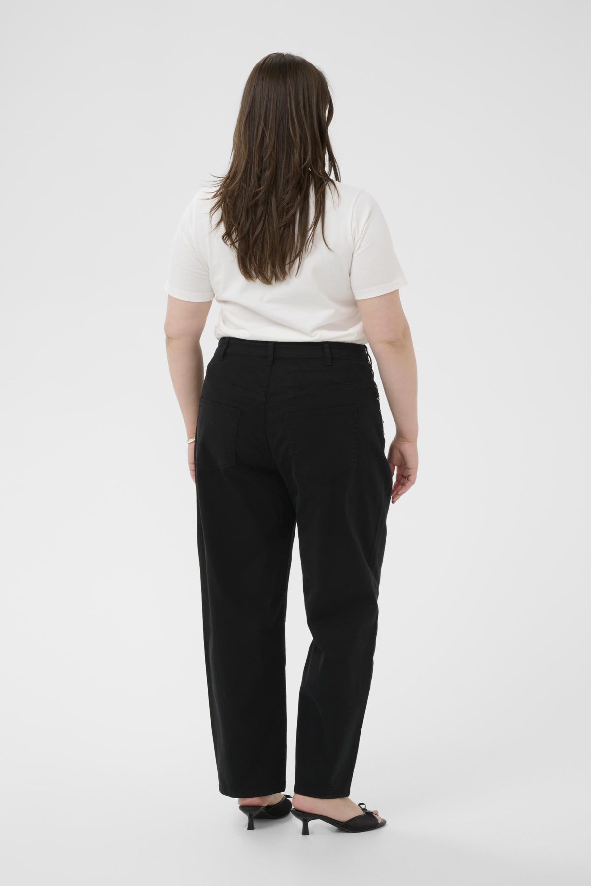 KCbrenn Barrel Twill Pants Washed Black Twill - 109236 - 10584081