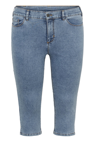 KCvilana Capri Jeans Washed Blue Denim - 103166 - 10584087 Thumbnail