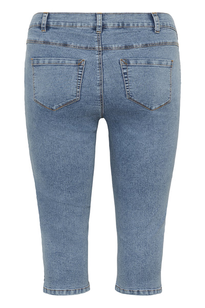 KCvilana Capri Jeans Washed Blue Denim - 103166 - 10584087 Thumbnail